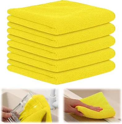 Obrázok produktu pre Sada 5 ks mikrovláknových utierok – vysoko absorpčné a nemastné čistiace utierky 30 x 30 cm