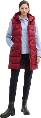 Produktbild von Tom Tailor Damen Weste gesteppt mit Kapuze und Reißverschluss