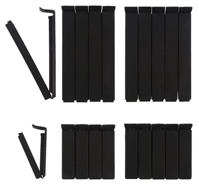 Productafbeelding van DERAYEE, 30 stuks sluitclips voor zakken, zwarte klemclips voor zakken in 2 verschillende maten