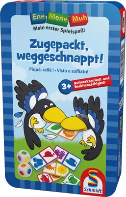 Produktbild von Schmidt Spiele Ene Mene Muh Konzentrationsspiel Zugepackt weggeschnappt! 51293