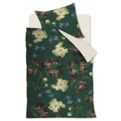 Produktbild von Beddinghouse Mako-Satin Bettwäsche van Gogh Peonies Green 155x220+80x80