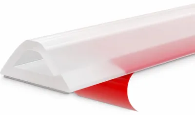 Produktbild von Schwallschutzleiste für Dusche - Selbstklebend aus Silikon - Wasserstopper zur Nass-Trocken-Trennung für Bad und Küche - Transparent