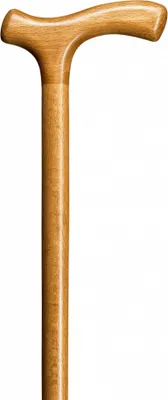 Image de Canne en bois classique pour femmes avec poignée Fritz - naturel