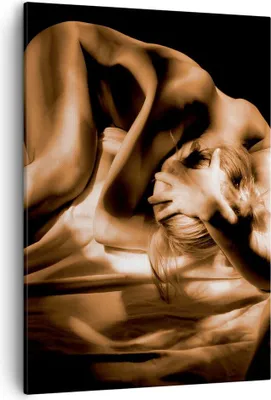 Produktbild von Bild auf Leinwand - Leinwandbild - Einteilig - Nackte Frau Akt Modell Photofitness - 50x70cm - Wand Bild - Wandbilder - Leinwanddruck - Wanddekoration - Leinwand bilder - Wandbild - PA50x70-0349