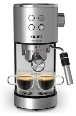 Produktbild von Manuelle Espressomaschine, Krups Virtuoso+ XP499EE0, 1350 W, 15 bar, 1 l