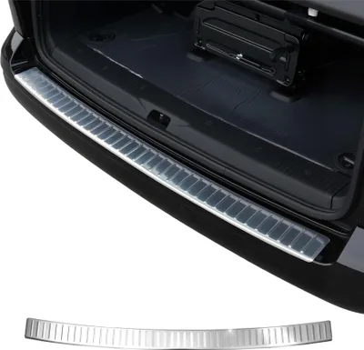 Image de Seuil de Pare-chocs Pour VW T6 T6.1 2015-24 Double porte hayon inox Brillant