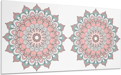 Produktbild von Blumenmandalamuster – Selbstklebende Fliesen – Wandverkleidung – Wandpaneel – PVC Fliesen – Vinylflisen – PCV Flisen – Selbstklebend – Wanddeko – 120 x 60 cm