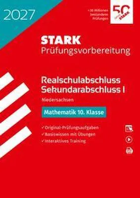 Produktbild von STARK Mathematik - Realschulabschluss 2027 Niedersachsen - Prüfungsvorbereitung
