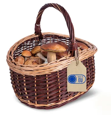 Productafbeelding van Creative Home Grote Picknickmand, met handvat, 43x33x40 cm, Donkerbruin
