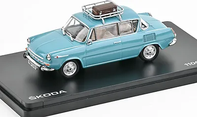 Produktbild von Abrex ABR143AU-721HA - 1/43 Skoda 1100MBX, blau, 1969 - Neu