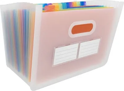 Produktbild von Idena Dokumentenmappe 24 Fächer transparent DIN A4