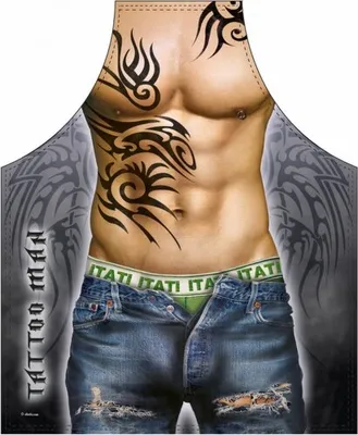 Produktbild von Grill u. Küchenschürze - Tattoo Mann
