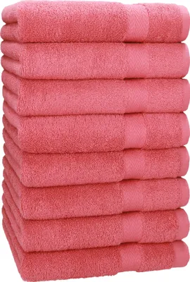 Produktbild von Betz 8 Stück Handtücher 50x100 cm PREMIUM 100% Baumwolle Farbe: himbeere