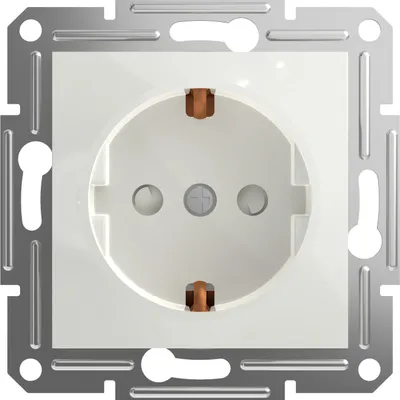Produktbild von Schneider Electric ASFORA Steckdose 16A mit erhöhtem Berührungsschutz UP weiss EPH2970221D