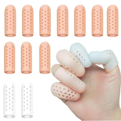 Silikon-Fingerschutz 12 Stk. Fingerkuppen Daumenschutz