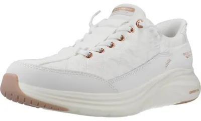 Produktbild von Skechers Damen Contour Foam Golden Hour Slip-InTurnschuhe, White Mesh/Duraleathe