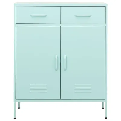 Immagine prodotto di vidaXL Armadio portaoggetti verde menta 80x35x101,5 cm acciaio