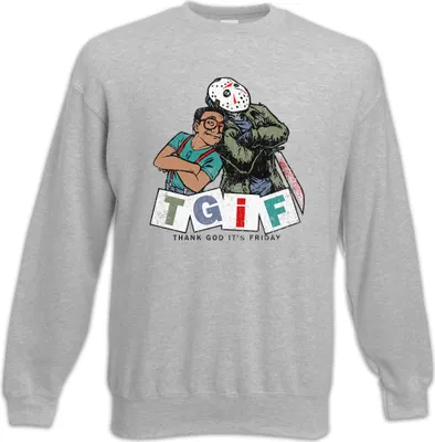 Produktbild von Urban Backwoods TGIF I, Sweatshirt, Farbe: Hellgrau, Größe: 5XL