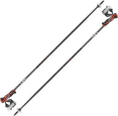 Obrázok produktu pre Leki Airfoil 3D Black/Bright Red/Dark Anthracite 130 cm Lyžiarske palice