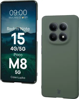Produktbild von Handyhülle für Xiaomi Redmi Note 15 4G/5G / POCO M8 5G, Bizon Case Lupka, Grün