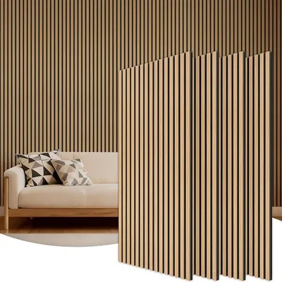 Imagen del producto de Paneles de pared de madera para decoración de interiores, paquete de 4 unidades, 120 x 60 cm