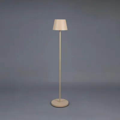 Immagine prodotto di Konstsmide 7841-330 Pomezia M Lampada da terra | color sabbia | Interno/Esterno | Senza fili | 2700K/3000K | 7–15 ore di autonomia della batteria | 25 x 25 x (53/88,5/125) cm