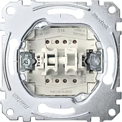 Image de Merten MEG3615-0000 Module d'interrupteur de série, unipolaire, 16 AX, AC250V Bornes à fiches