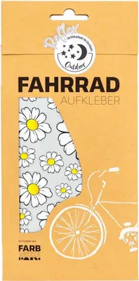 Produktbild von FARBviereck Fahrradaufkleber Gänseblümchen Reflex