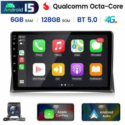 Produktbild von CarPlay Android Auto Autoradio Für VW Multivan T5 (2008-2019) – Hochleistungs-Octa-Core Prozessor, 6+128GB, GPS, Bluetooth, Touchscreen, KI-generiertes Bild