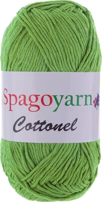 100g Strickgarn Cottonel Uni Häkelgarn Strickwolle grasgrün