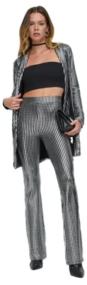 Produktbild von Weit geschnittene, hochtaillierte Hose, Silver, S