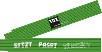 Zdjęcie produktu dla TOX 09969003/T TOX SITZT PASST WACKELT Meterstab Holz