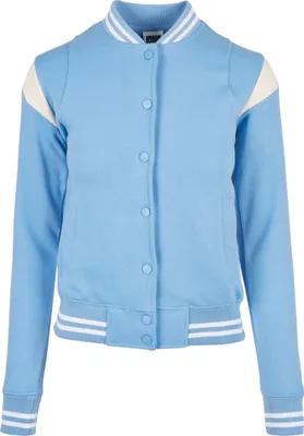 Produktbild von Urban Classics Ladies - INSET College Sweat Jacke sky - S