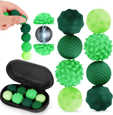 Produktbild von Magnetisches Fidget-Spielzeug – 8 Stück – Magnetische sensorische Bälle – Anti-Stress-Spielzeug aus Silikon
