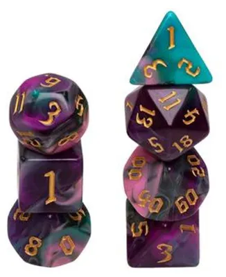 Productafbeelding van Foam Brain Games Dobbelsteen set, Nachtelfen, voor rollenspellen (RPG)