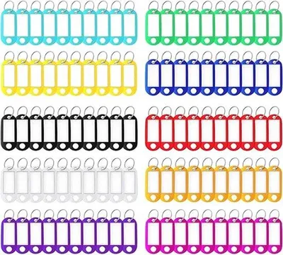 Produktbild von Bunte Schlüsselanhänger, 10 Stück, für Schränke und Schlüssel