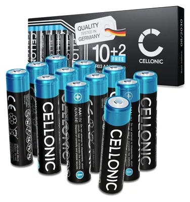 Produktbild von CELLONIC AAA Alkali Batterien für Fernbedienungen, Spielzeug - 12x