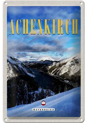 Produktbild von Blechschild Reise 20x30cm Achenkirch Österreich Skiurlaub Schnee