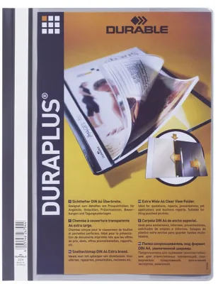Obrázok produktu pre Durable DURAPLUS, Šedá, A4, 1 vrecká/vreciek, 1 kusov
