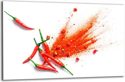 Produktbild von Herdabdeckplatte Glaskeramikkochfeld-Abdeckung Spritzschutz Glas 80x52 Chili