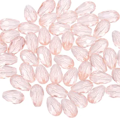 Productafbeelding van Gefacetteerde glaskralen, biconisch, 8 mm, 100 stuks, roze, voor sieradenproductie