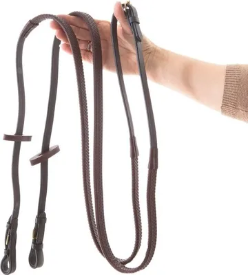 Obrázok produktu pre Horseware Rambo Micklem elastické opraty Multibridle s kovovými prackami - hnedé, veľkosť:Horse (L)