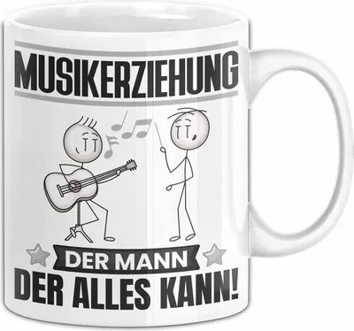 Produktbild von Musikerziehung Tasse Geschenk für Musikerziehung Der Mann Der Alles Kann Geschenkidee zum Geburtstag (Weiß)