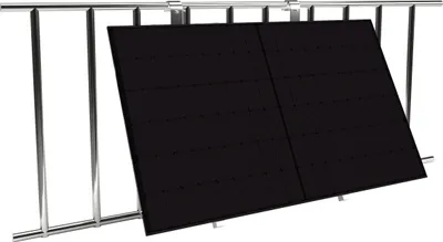 Produktbild von 4x Montageset 10-45° für Balkonkraftwerke, Befestigung für 4 Solarmodule am Balkon, PV Montage Set