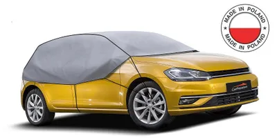 Obrázok produktu pre Vodotesný poloplášť na auto (hatchback alebo kombi), veľkosť M–L 275–295 cm x 75 cm, sivý, CarPassion
