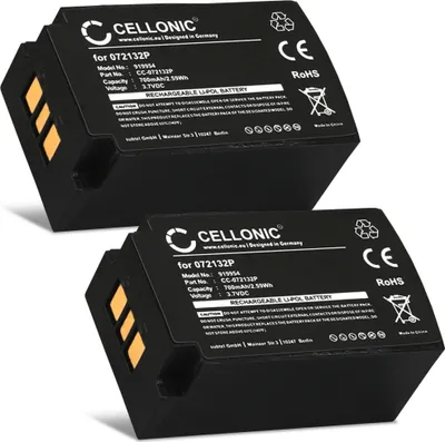 Image de CELLONIC 2x Batterie pour Casque micro Compatible avec Parrot Zik 1.0, PF056001AA - (700mAh, 3.7V)