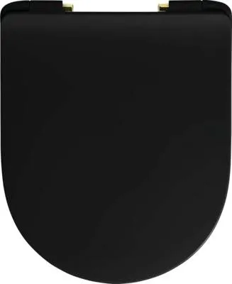 Obrázok produktu pre WC doska REIKA Mito čierna softclose / s pomalým zatváraním 541291