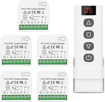 Productafbeelding van Draadloze slimme rolluikcontrollermodule met afstandsbediening en WIFI-integratie