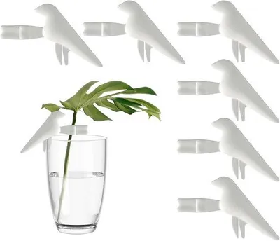 Produktbild von Famanu Pflanzensteck-Halter - Stecklingsstation - Pflanzen vermehren - Set von sechs - 9,5 cm Durchmesser - Weiß
