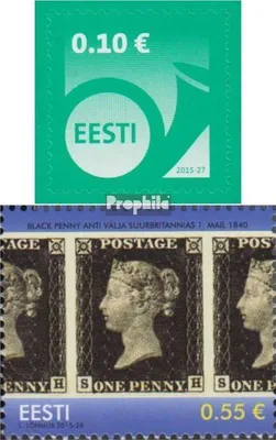 Produktbild von Briefmarken Estland 2015 Mi 840,841 (kompl.Ausg.) postfrisch Posthorn